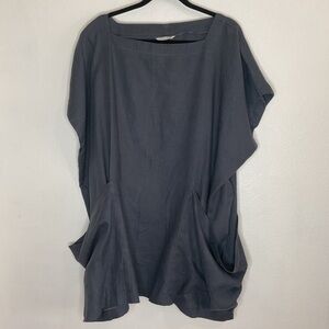 Linenfox Oversized Boxy Tunic Top